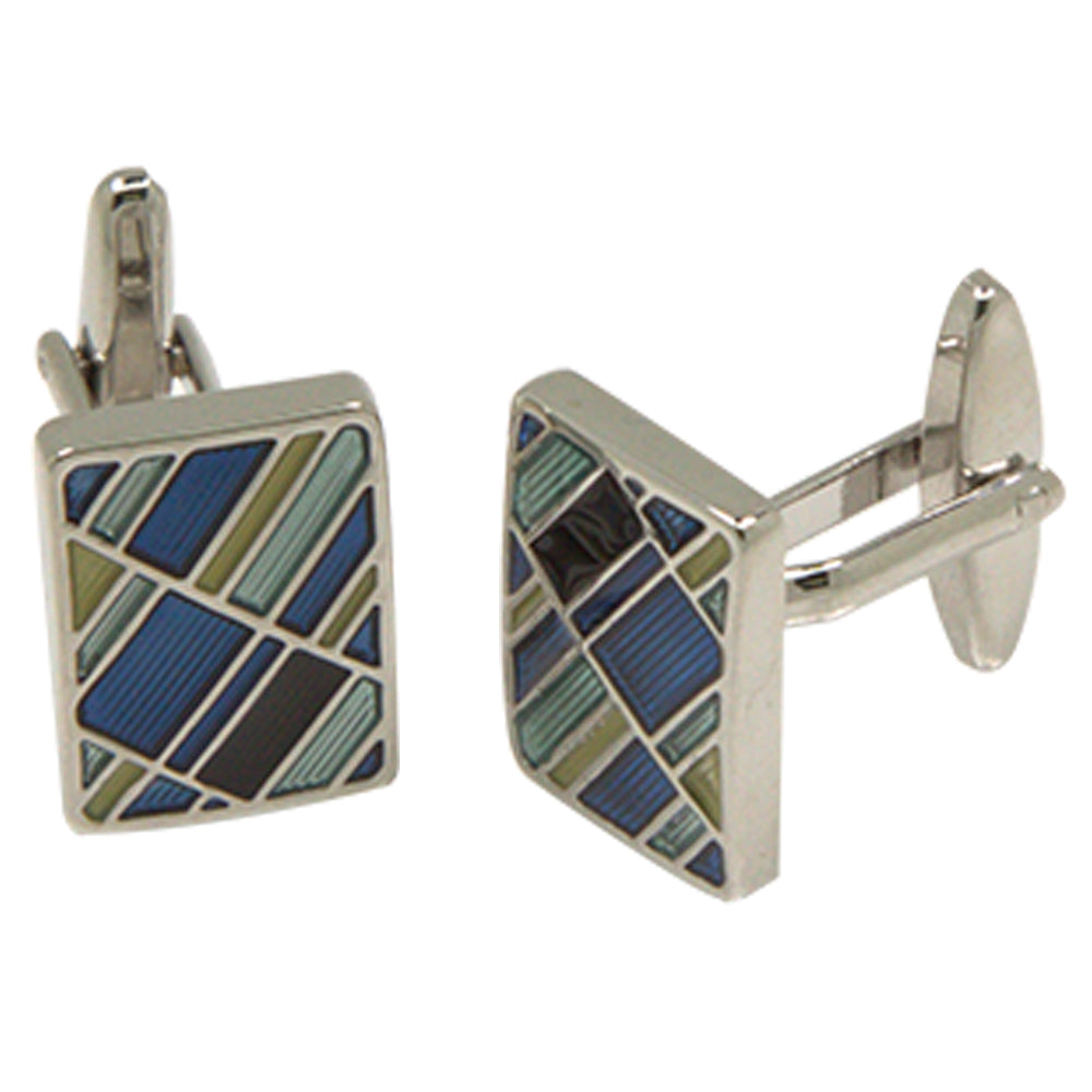 Square Multicolor Cufflinks-0