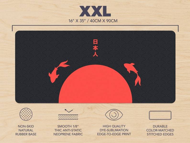 Koi Keyboard Desk Mat