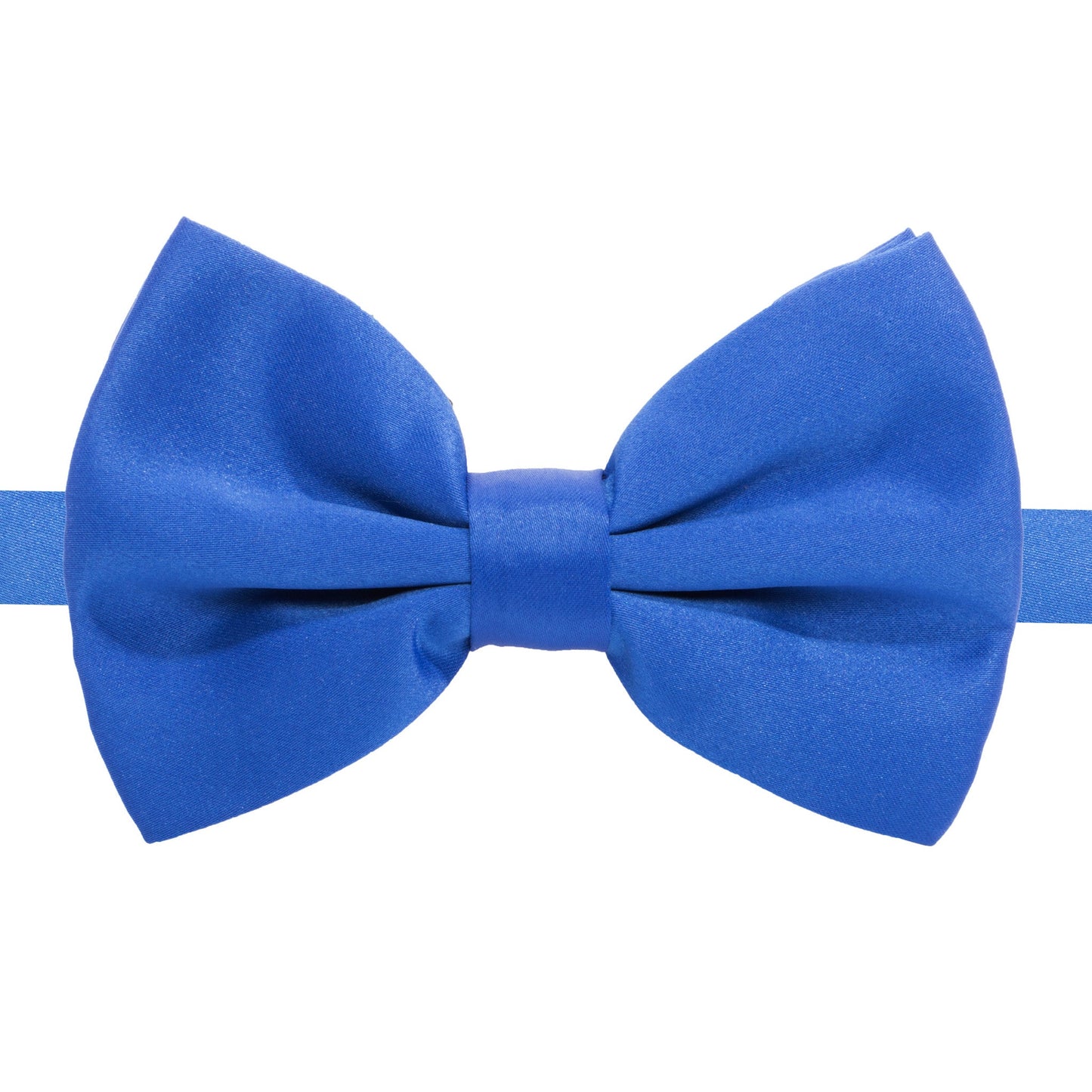 Royal Blue Adjustable Satin Bowtie-0
