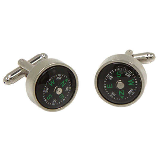 Compass Cufflinks with Jewelry Box-0