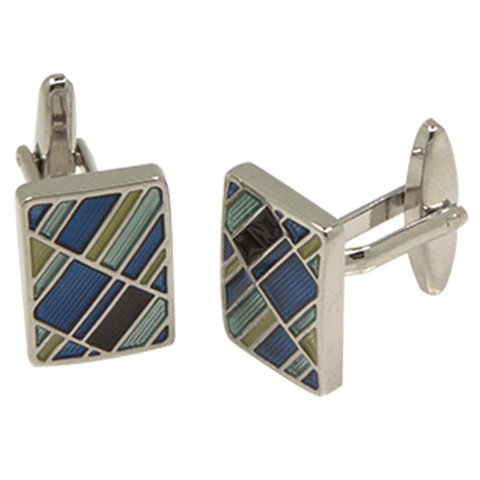 Square Multicolor Cufflinks-0