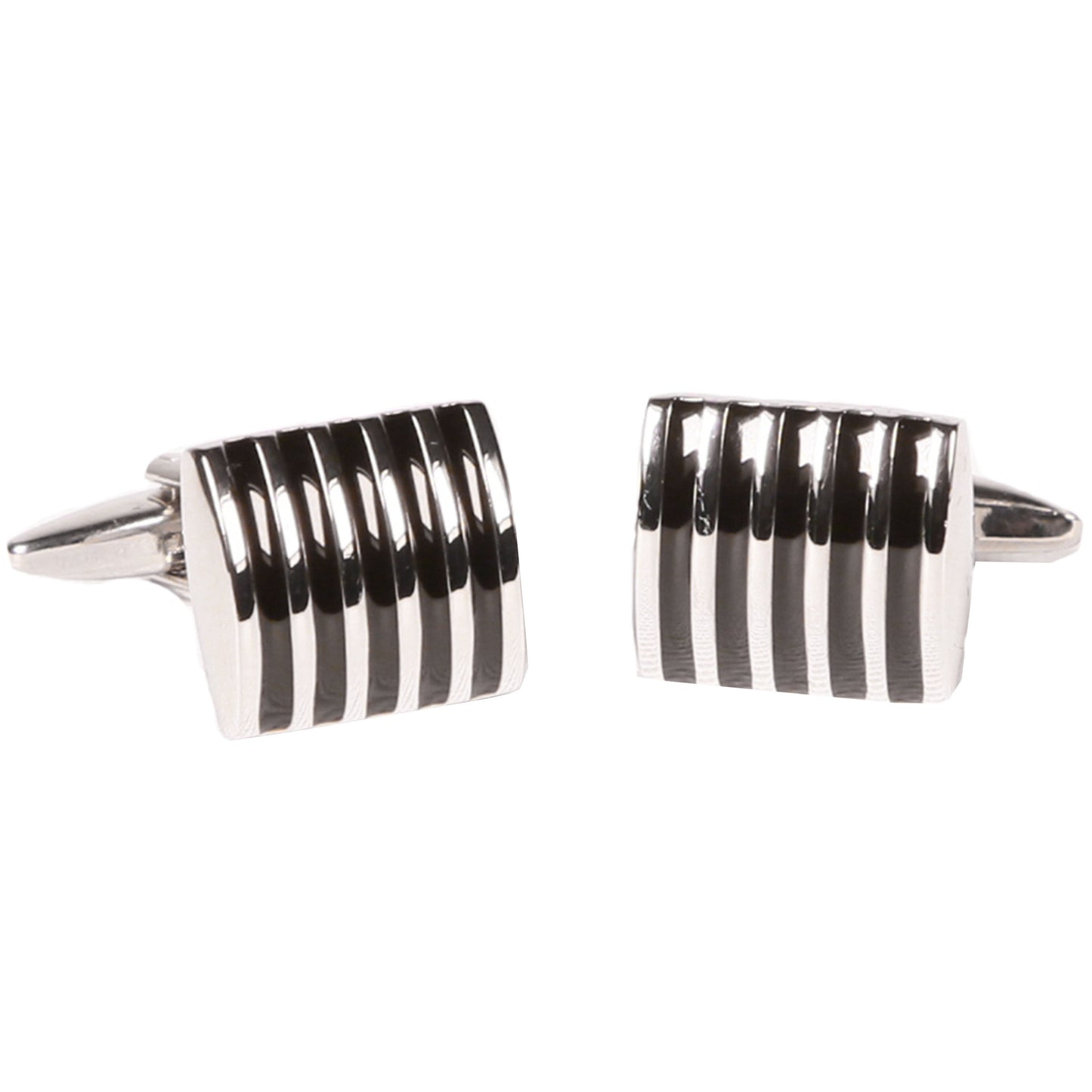 Rectangular Stripe Cufflinks-0