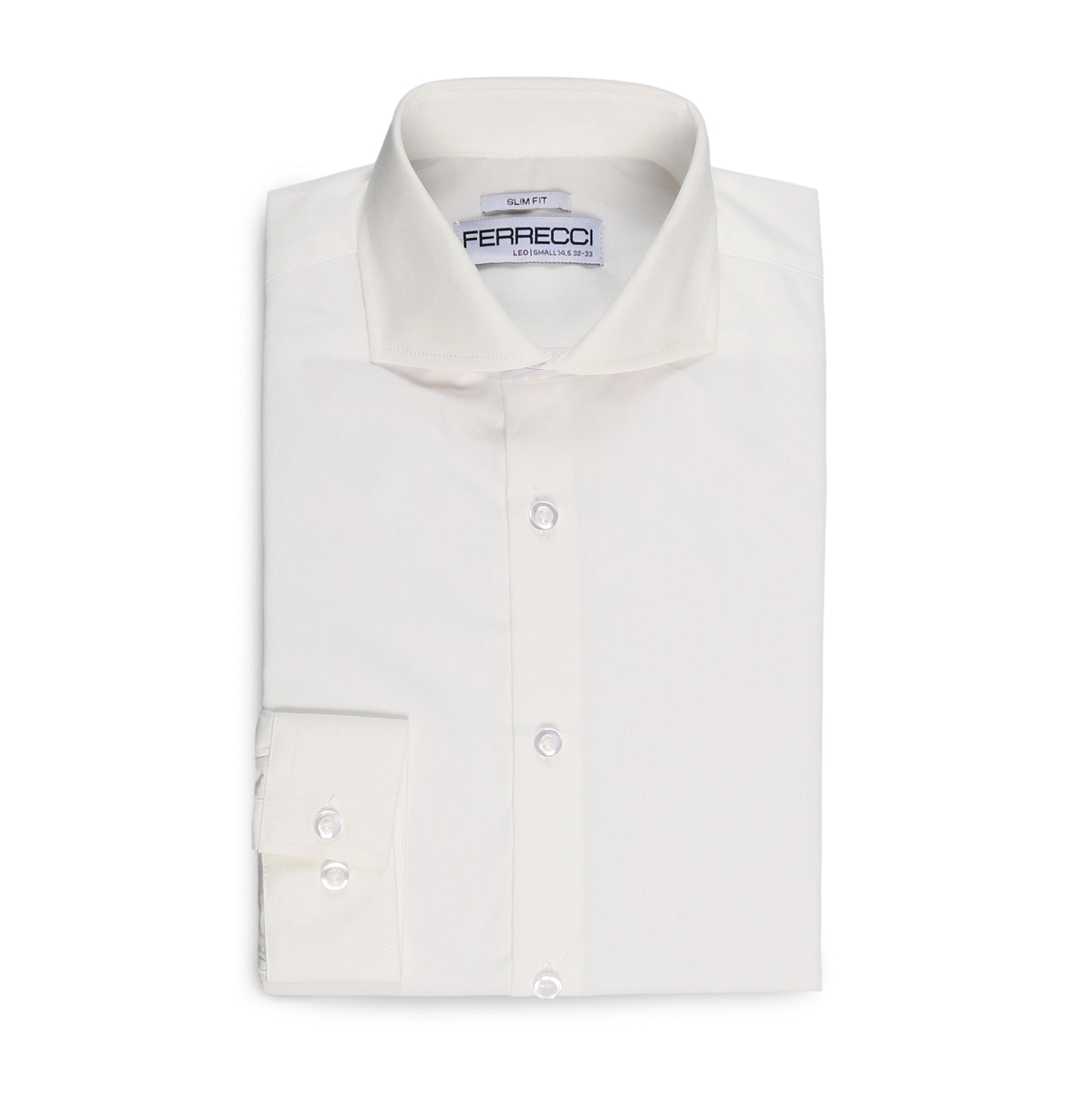 Slim Fit Snow White Dress Shirt-3