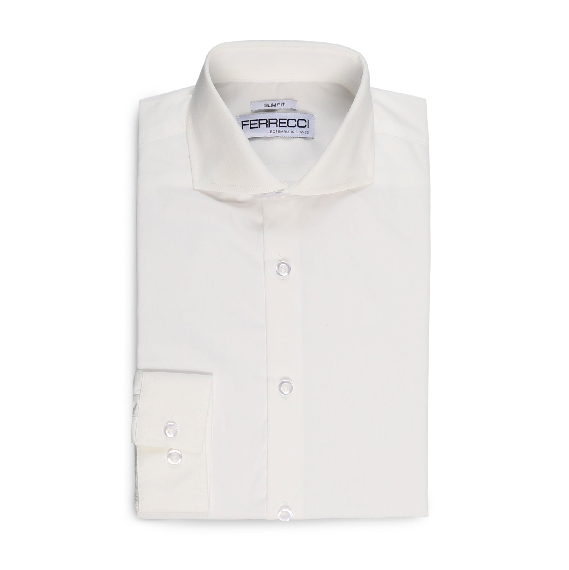 Slim Fit Snow White Dress Shirt-3